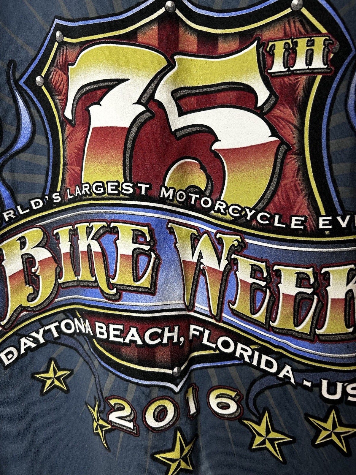 75th Annual Bike Week 2016 Daytona Beach FL Long Sleeve Graphics 2xl gallery