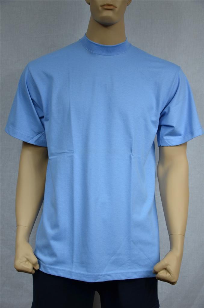 3 NEW SHAKA WEAR SUPER MAX HEAVY WEIGHT T-SHIRTS SKY BLUE TEE PLAIN S-5XLT gallery