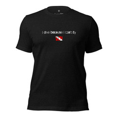 i dive because i can’t fly, scuba diver shirt, diving shirt, Funny Tshirt
