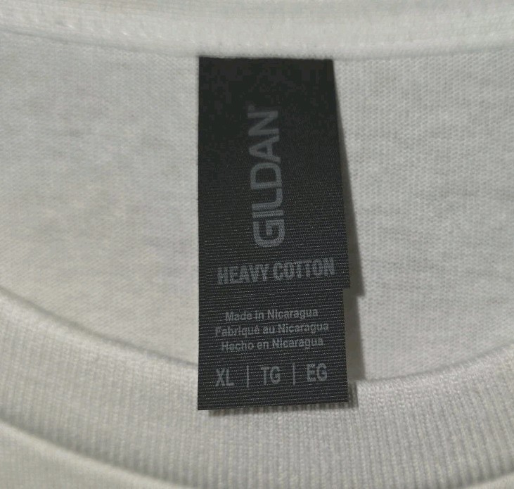 Gildan Heavy Cotton Crew Neck T-Shirt Blank Tee Short Sleeve White Size XL gallery