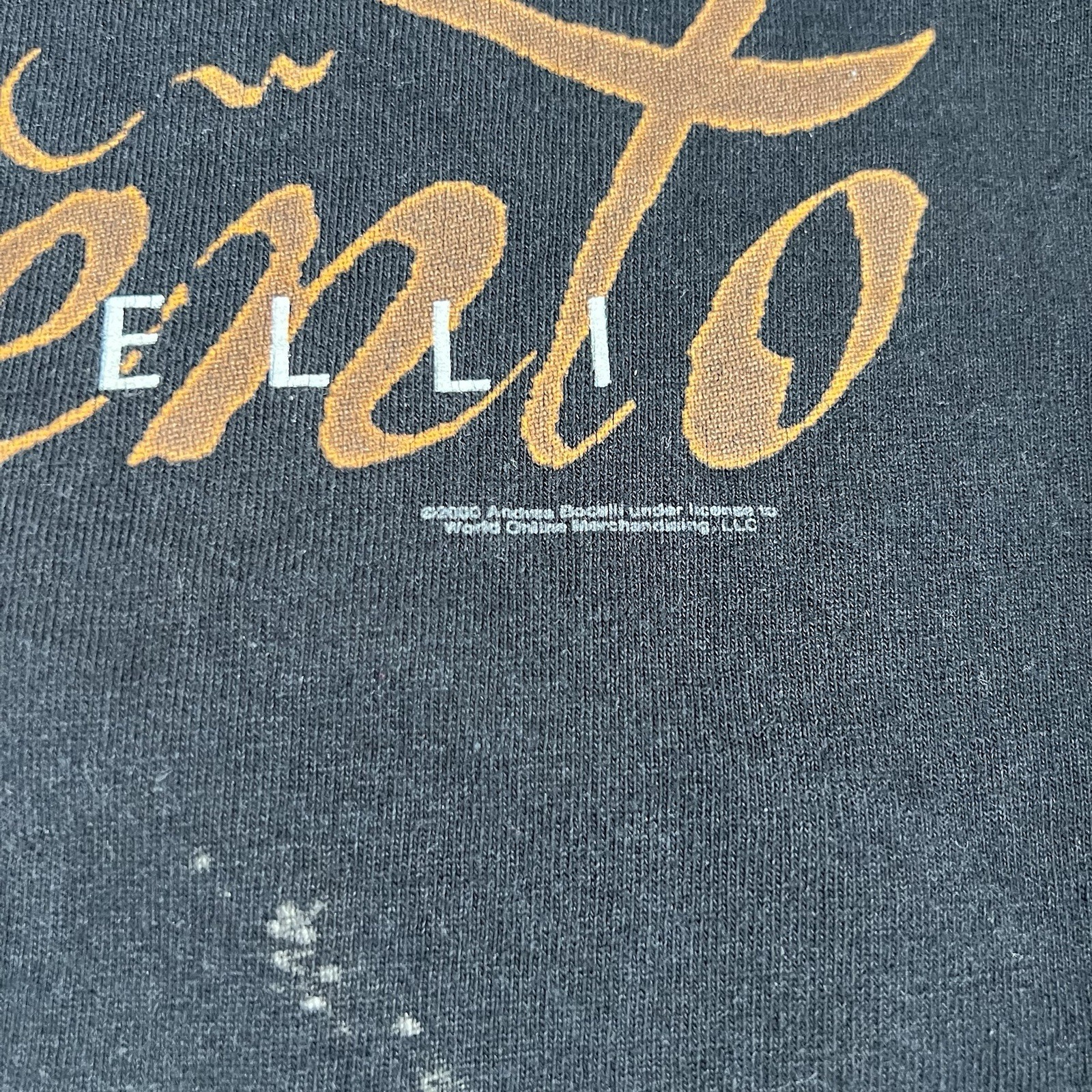 VINTAGE 2000 Andrea Bocelli Shirt Sz Large SENTIMENTO Tee Tshirt Made In USA gallery