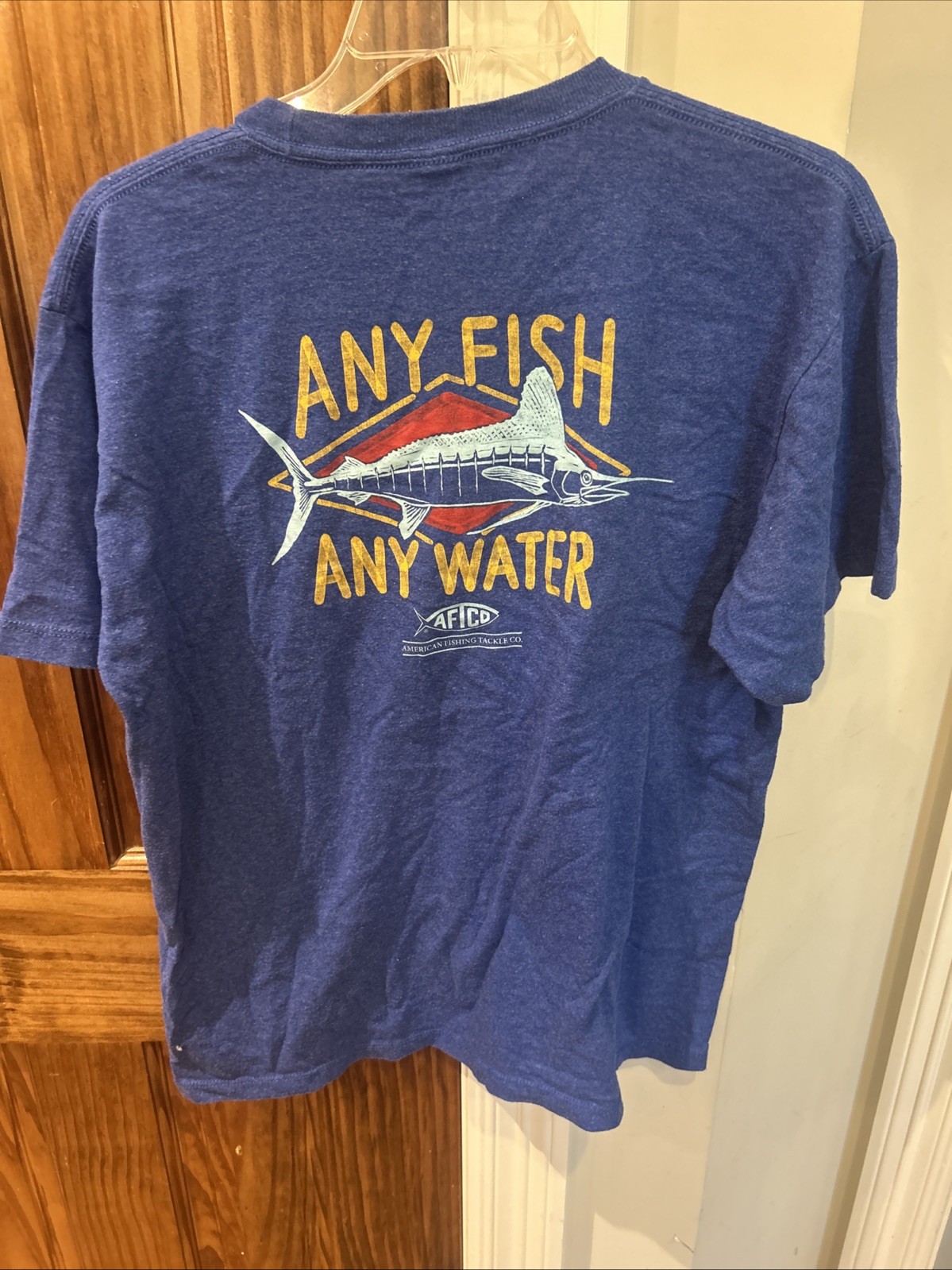American Fishing Tackle Co AFTCO T-Shirt Mens XL Blue Graphic Short Sleeve gallery