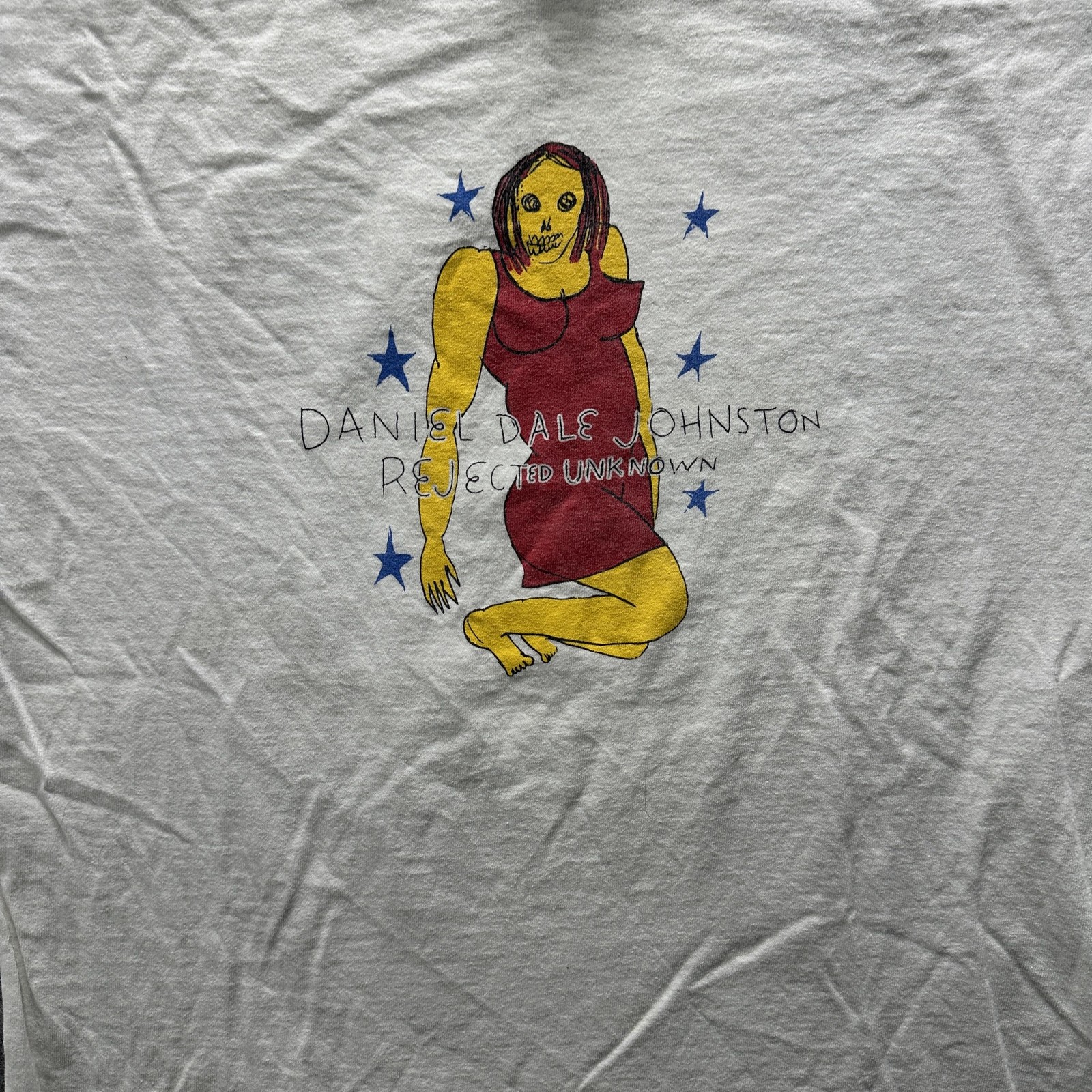 Vintage Daniel Johnston Rejected Unknown Delta Shirt Mens Medium Graphic Tee 90s gallery