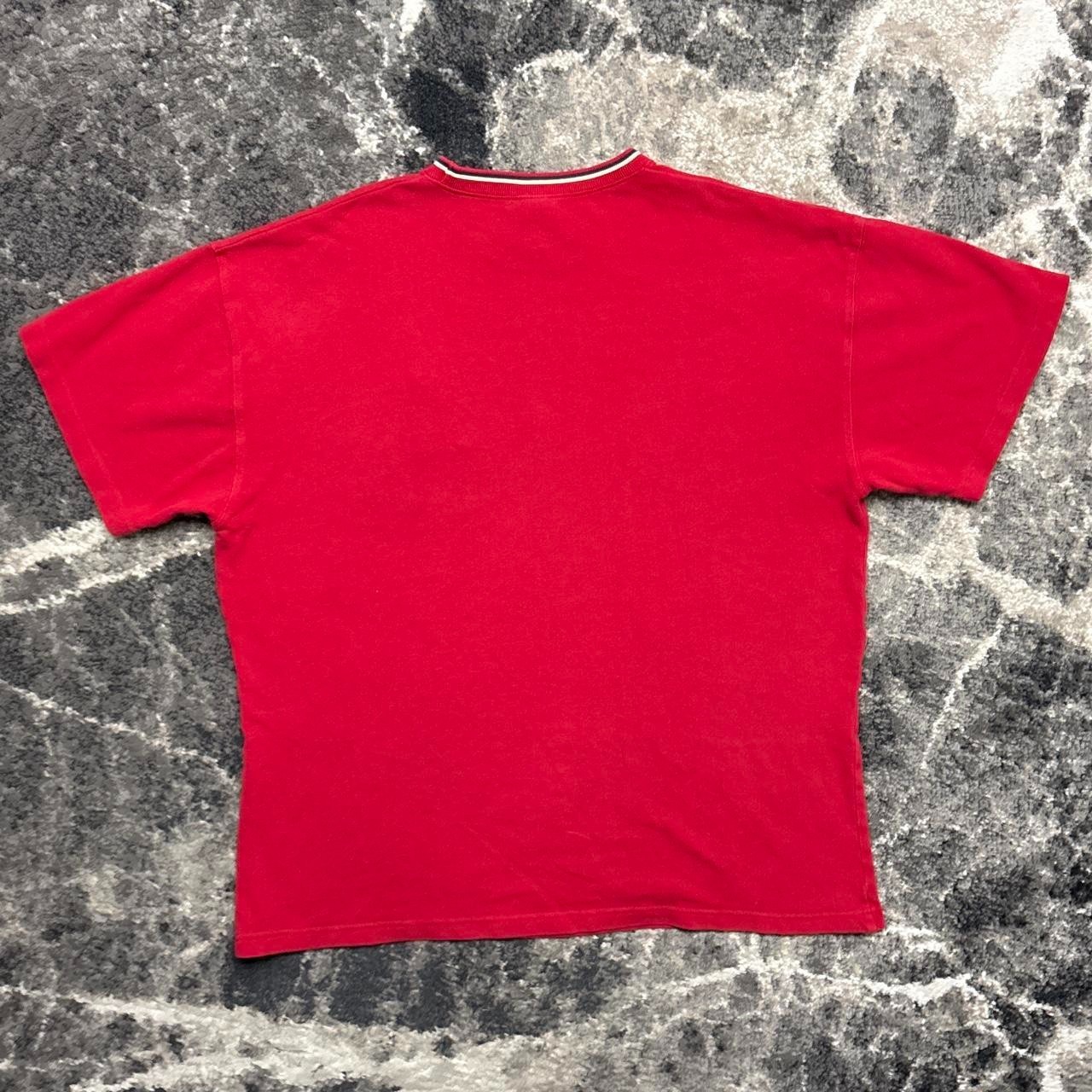 Vintage Looney Tunes Shirt Mens XL 90s Wile E Coyote Embroidered Pocket Tee Red gallery