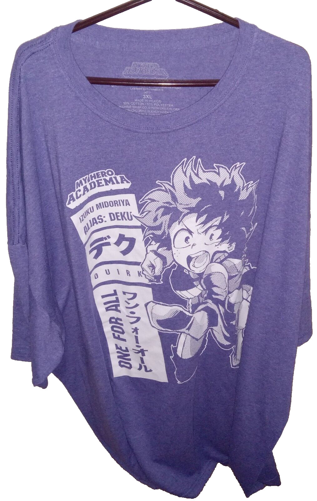 My Hero Academia Deku Hero Profile T-Shirt Men's 3XL (50% Cotton / 50% Poly) gallery