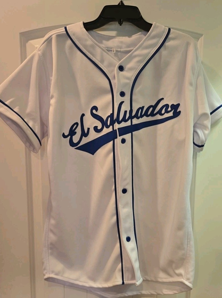 El Salvador Baseball Jersey El Salvador Stitched Size- Large gallery