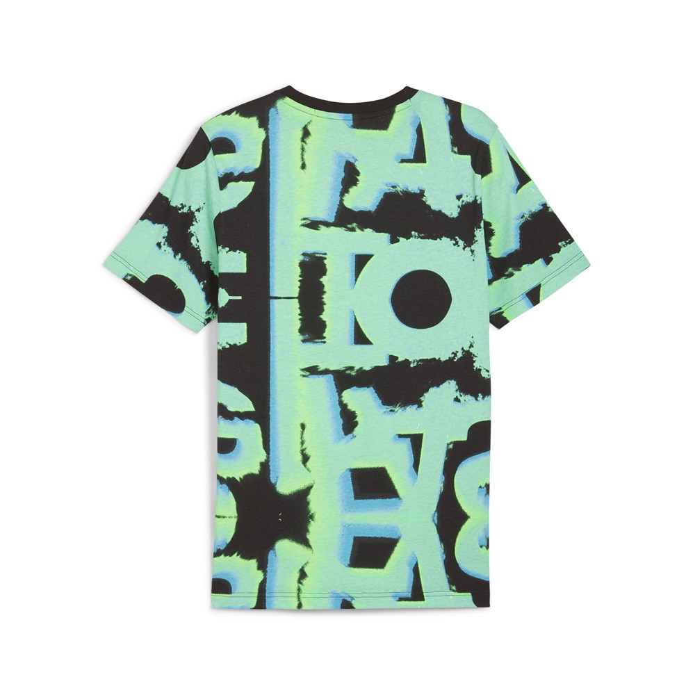 PUMA Mapf1 Neon Energy Graphic Crew Neck Short Sleeve T-Shirt Mens Green Casual gallery