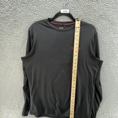 Wrangler Base Layer Top Men Medium M Black Soft Comfort Casual Workwear Logo Tee