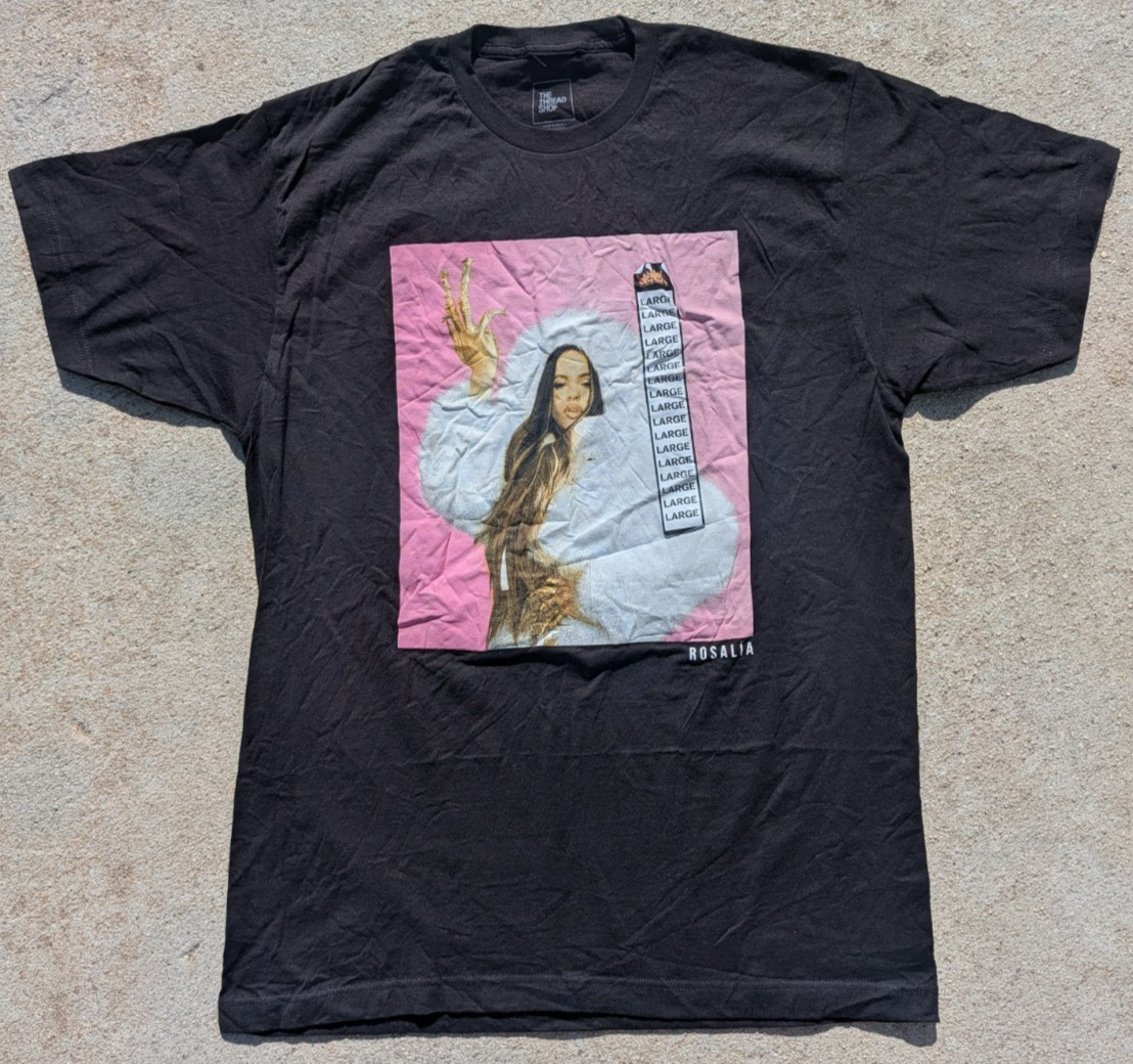 Rosalia Graphic T Shirt Large Black The Thread Shop Pop Star Tee New gallery