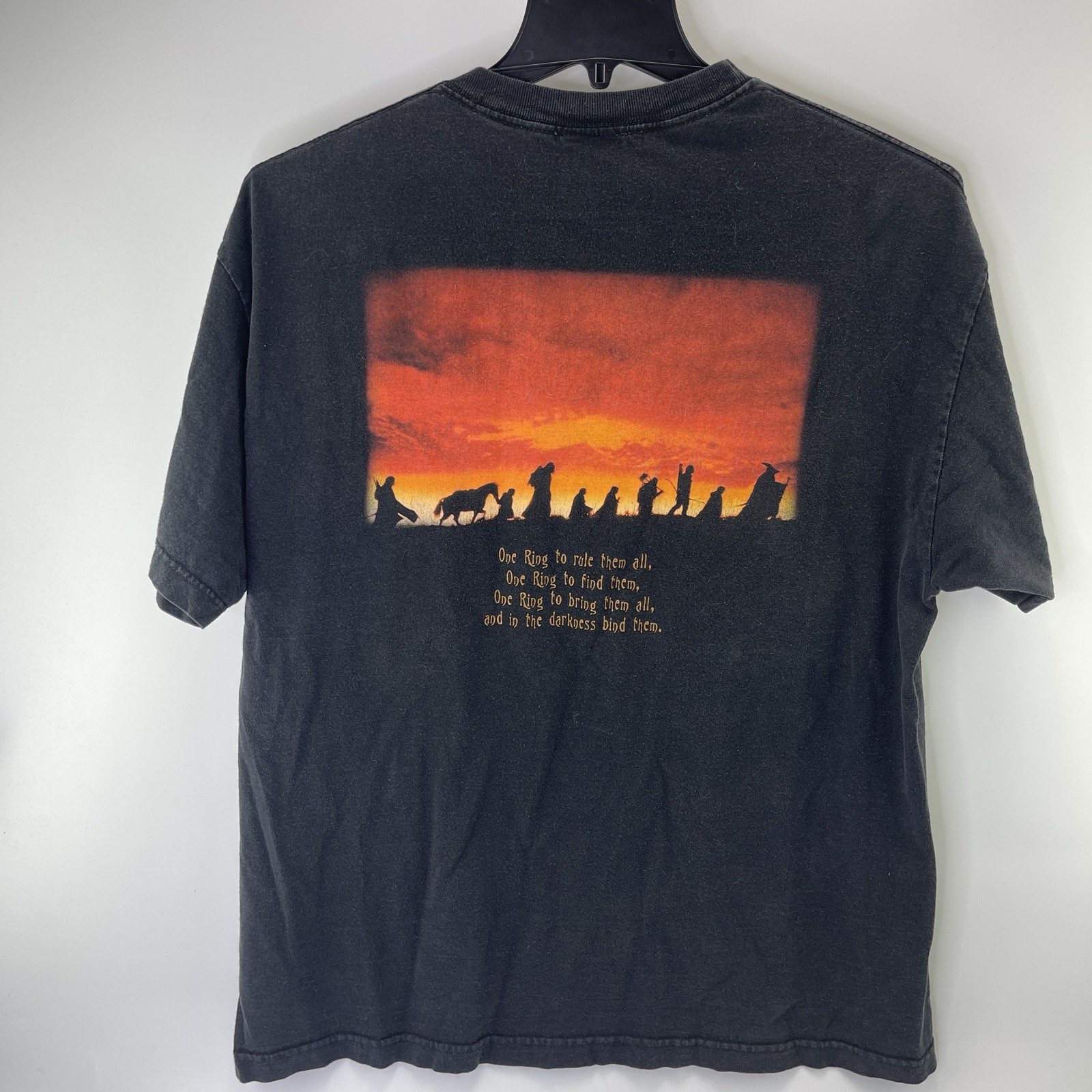 Vintage Lord Of The Rings The Fellowship Of The Ring T-Shirt Men's XL 2001 Y2K gallery
