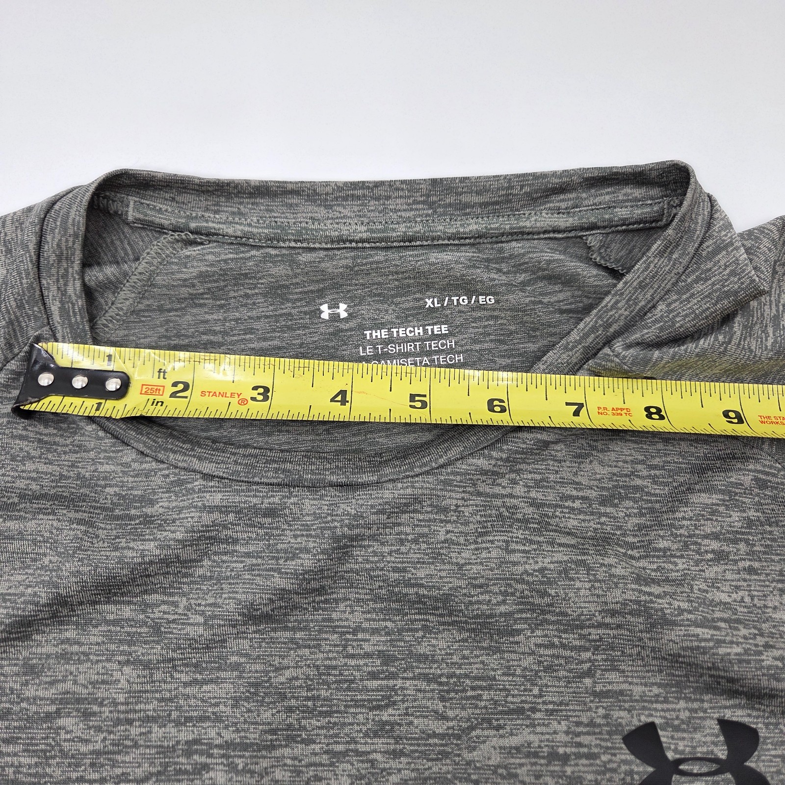 Under Armour Men's Sz XL Charcoal Grey Black Tech T-Shirt Short Sleeve gallery