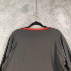 PATPAT Christmas “Santa Hat” Long Tee Men MEDIUM Knit Casual Holiday Black Red