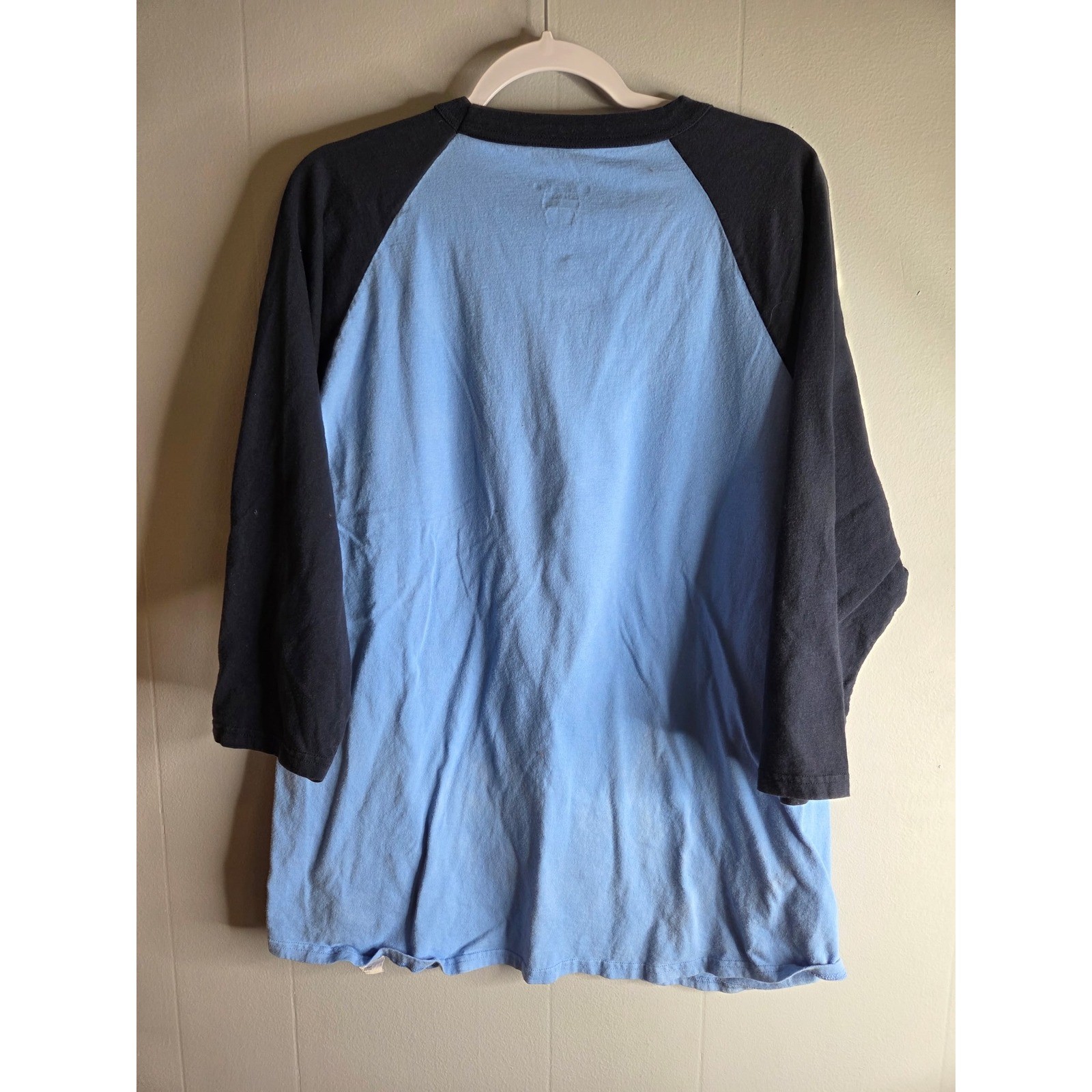 Champion Mens XL Blue You Play Ball Like A Girl Raglan Baseball 3/4 Sleeve Tee gallery