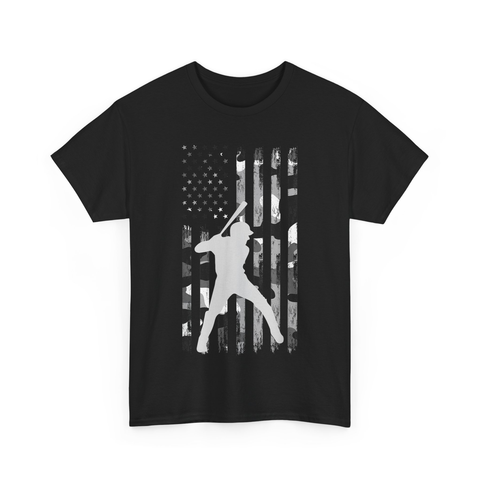 American Flag Baseball Player Shirt, Baseball Sports Lovers Men Shirt