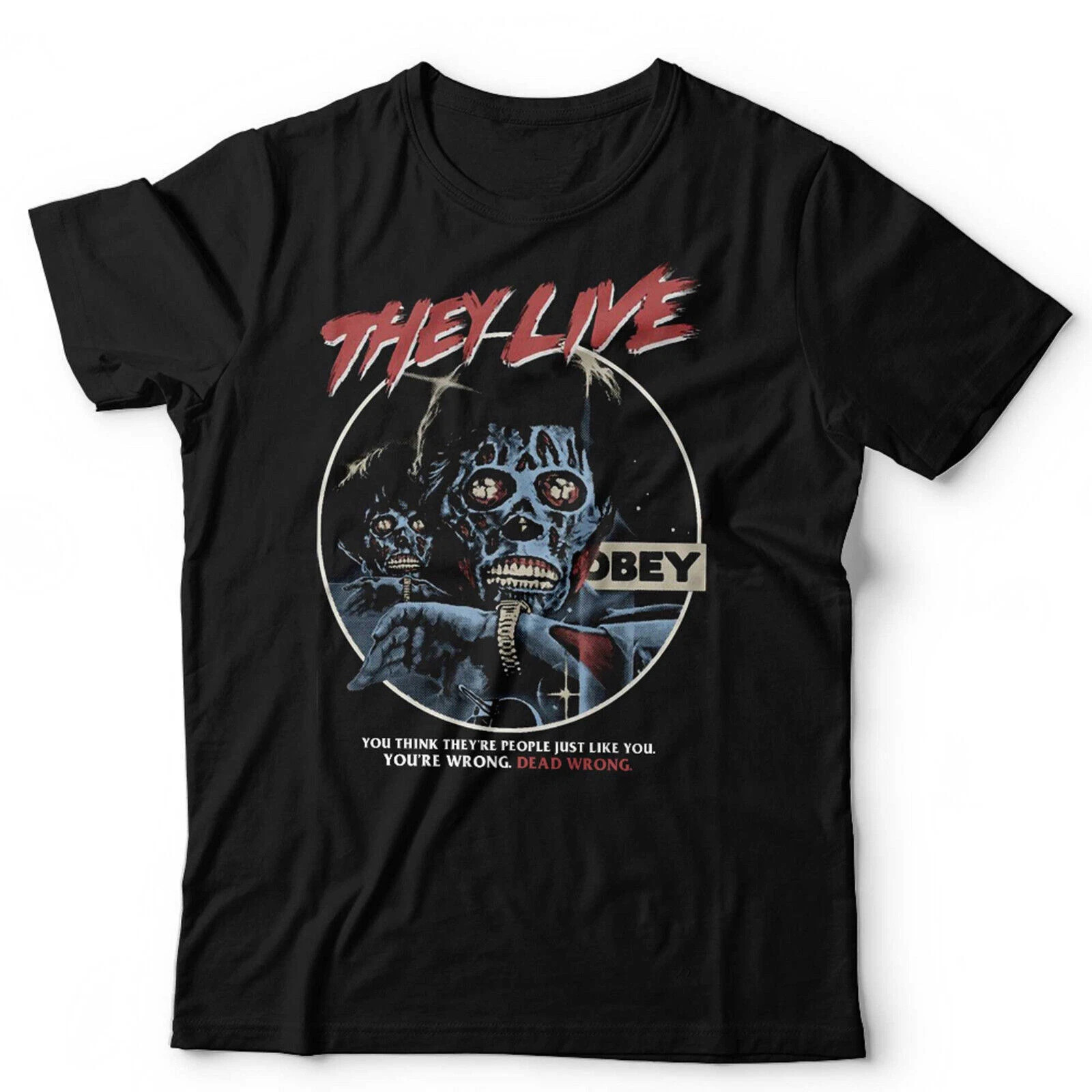 They Live Tshirt Retro Unisex Vintage Movie John Carpenter 80s Horror TRENDING gallery