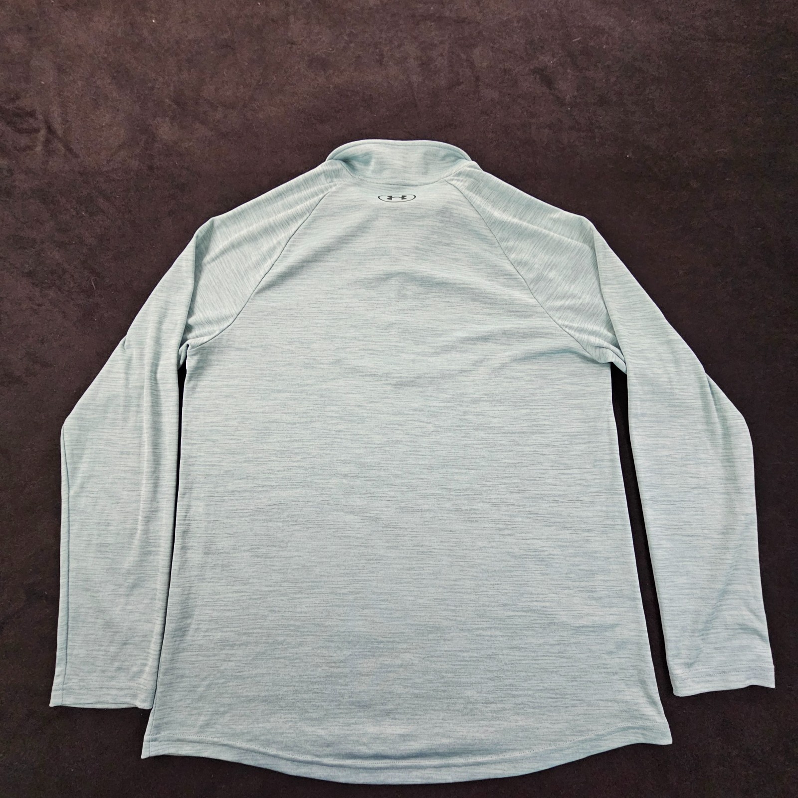 Under Armour Loose Green Long Sleeve 1/4 Zip Collared Performance T-Shirt Mens L gallery
