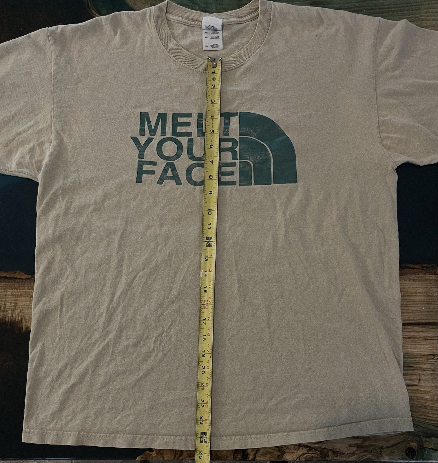 Melt Your Face The North Face Parody T-Shirt XL Short Sleeve gallery