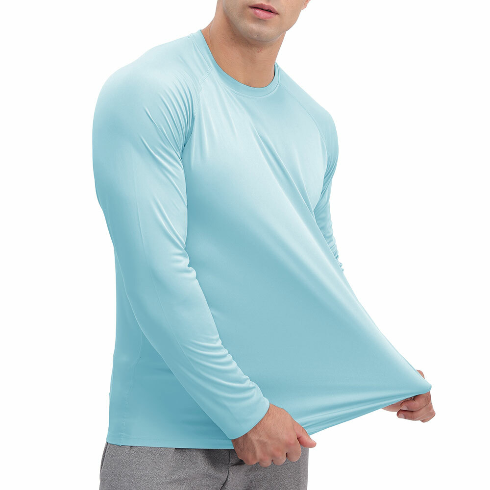 Mens Outdoor Sun Block T-Shirt UPF50+ Hiking Fishing Skin Protection UV Tee Tops gallery