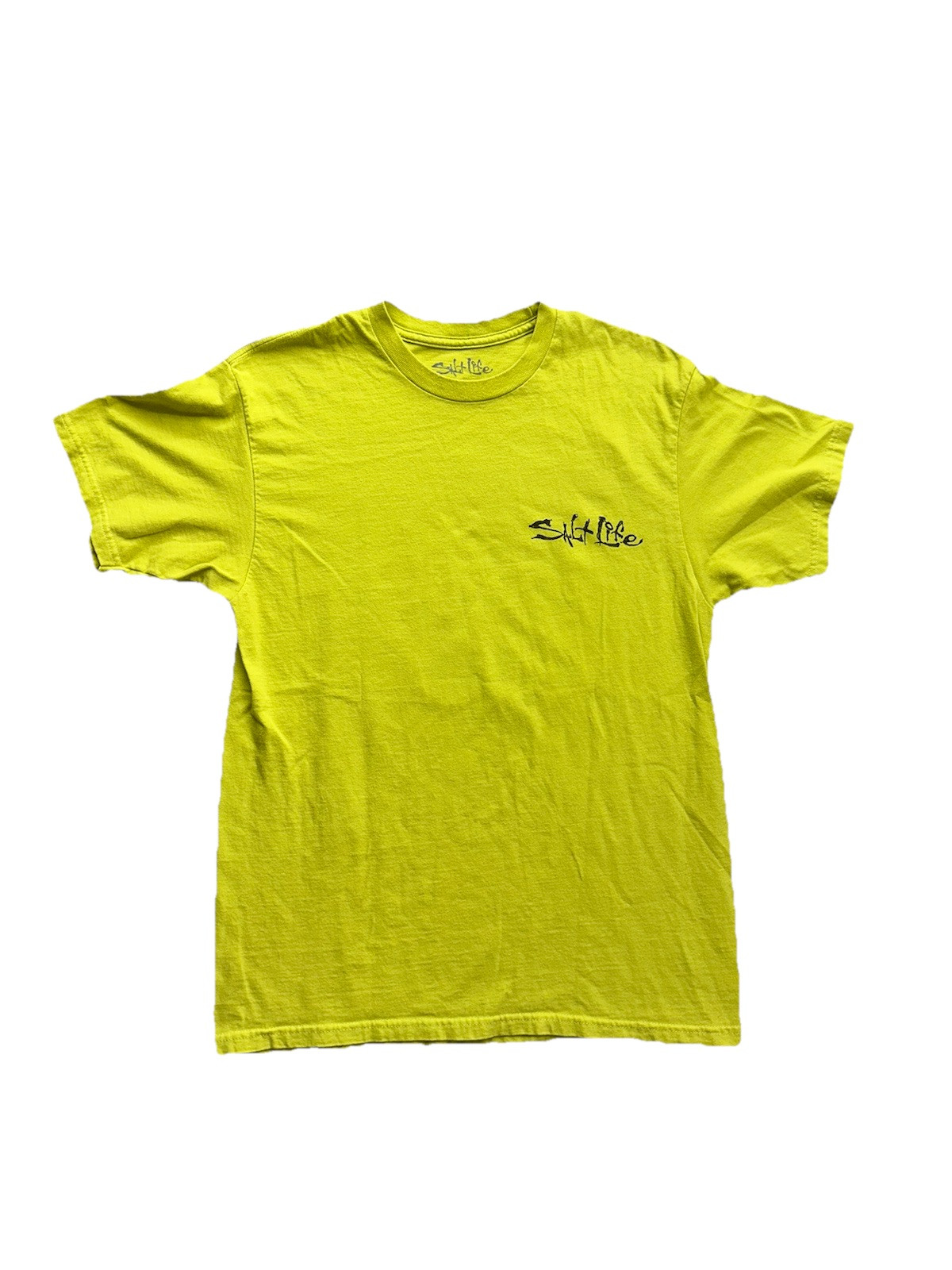 Salt Life Fishing Graphic T Shirt Short Sleeve Adult M Safety Yellow gallery