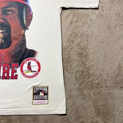 Mitchell & Ness Mark McGwire St Louis Cardinals Shirt Mens Medium Cream MLB Tee