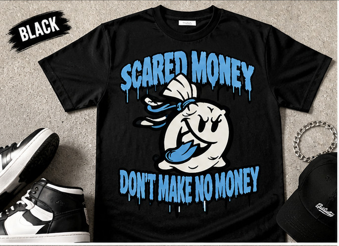 Big & Tall Men’s Tee Shirt Sneaker Tee To Match Air Jordan 5 University Blue