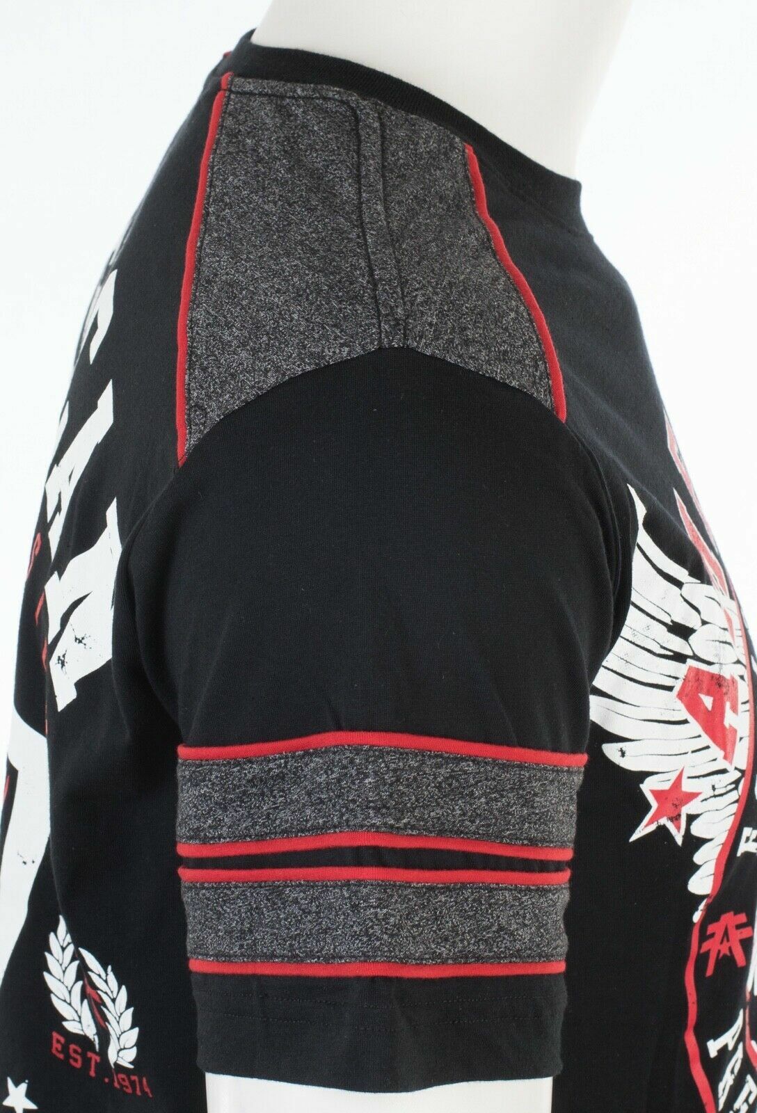 AMERICAN FIGHTER Excelsior Black Red Athletic Mens Crewneck T-shirt L-3XL NWT gallery
