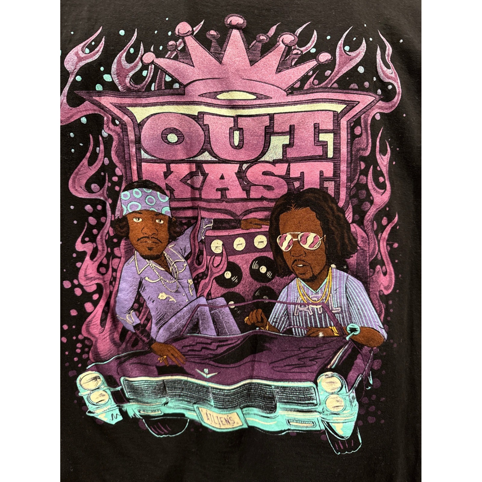 OutKast ATLiens Graphic T-Shirt Mens XL Black Hip Hop Andre 3000 Big Boi Tee gallery
