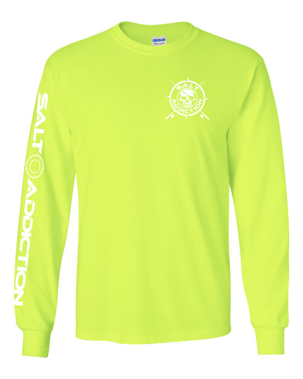 Salt Addiction t shirt long sleeve men's saltwater fishing rod Nautical compass gallery