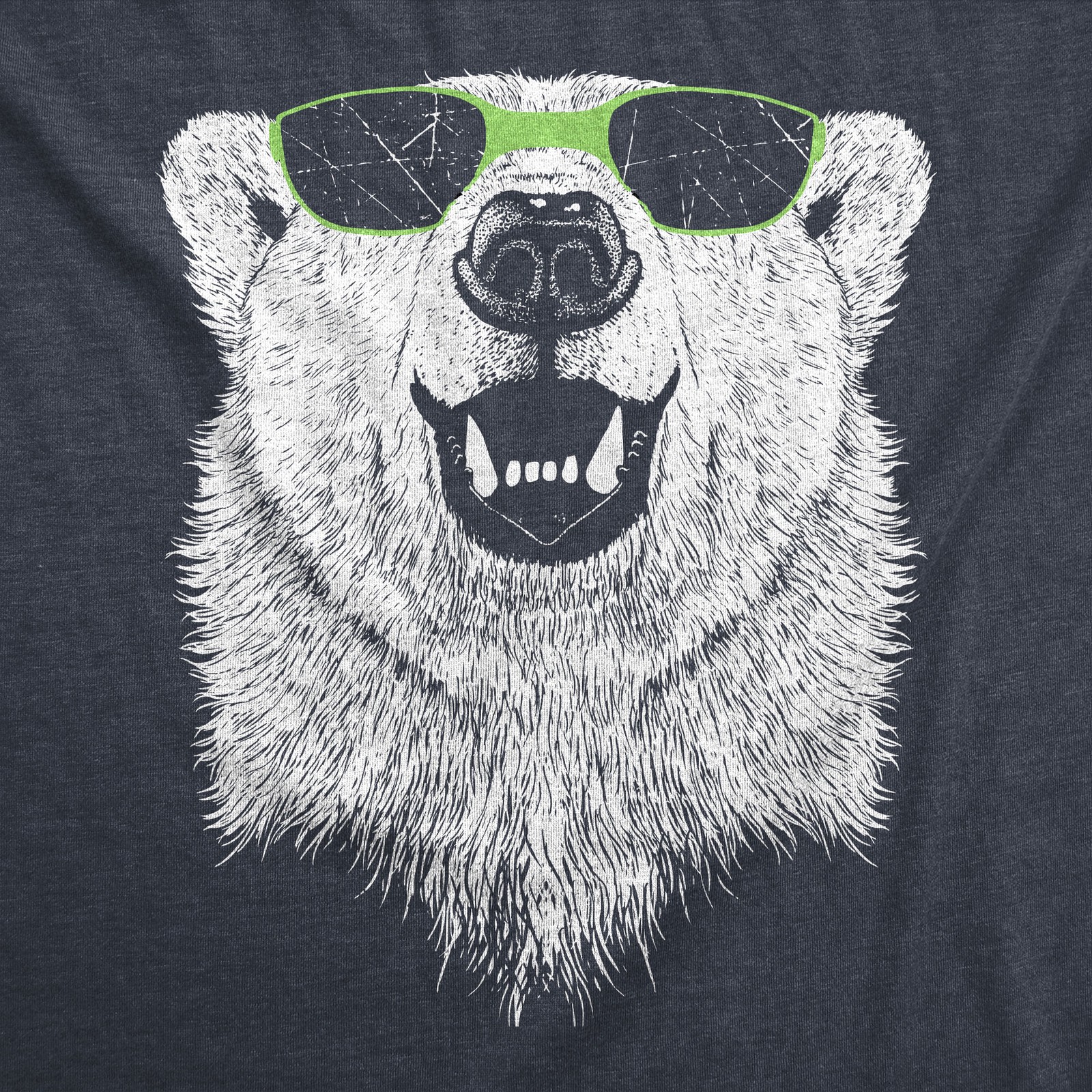Mens Polar Bear Wearing Sunglasses T Shirt Funny Zoo Animal Graphic Tee gallery