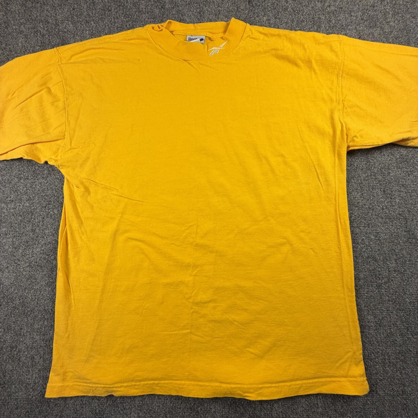 Reebok Men's Long Sleeve Activewear Shirt Yellow Size Large #1007 gallery