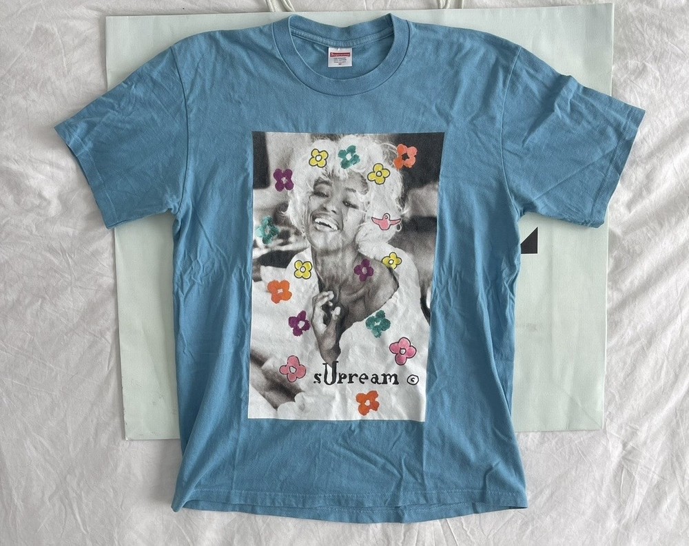 Supreme Naomi Campbell Tee Blue Men’s T-Shirt Size (M) SS20 Pamela Hanson