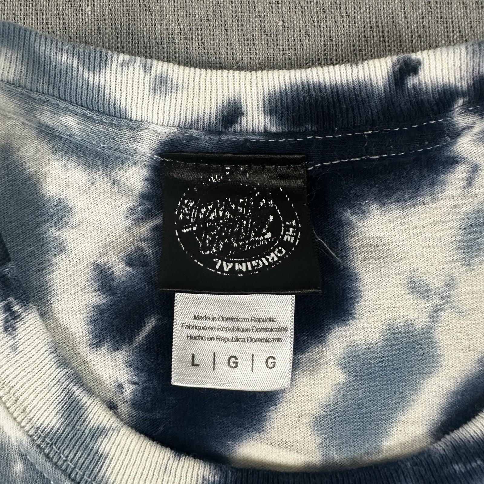 SANTA CRUZ Skateboards Tie-Dye Twist T-Shirt Adult Medium Blue Waves gallery