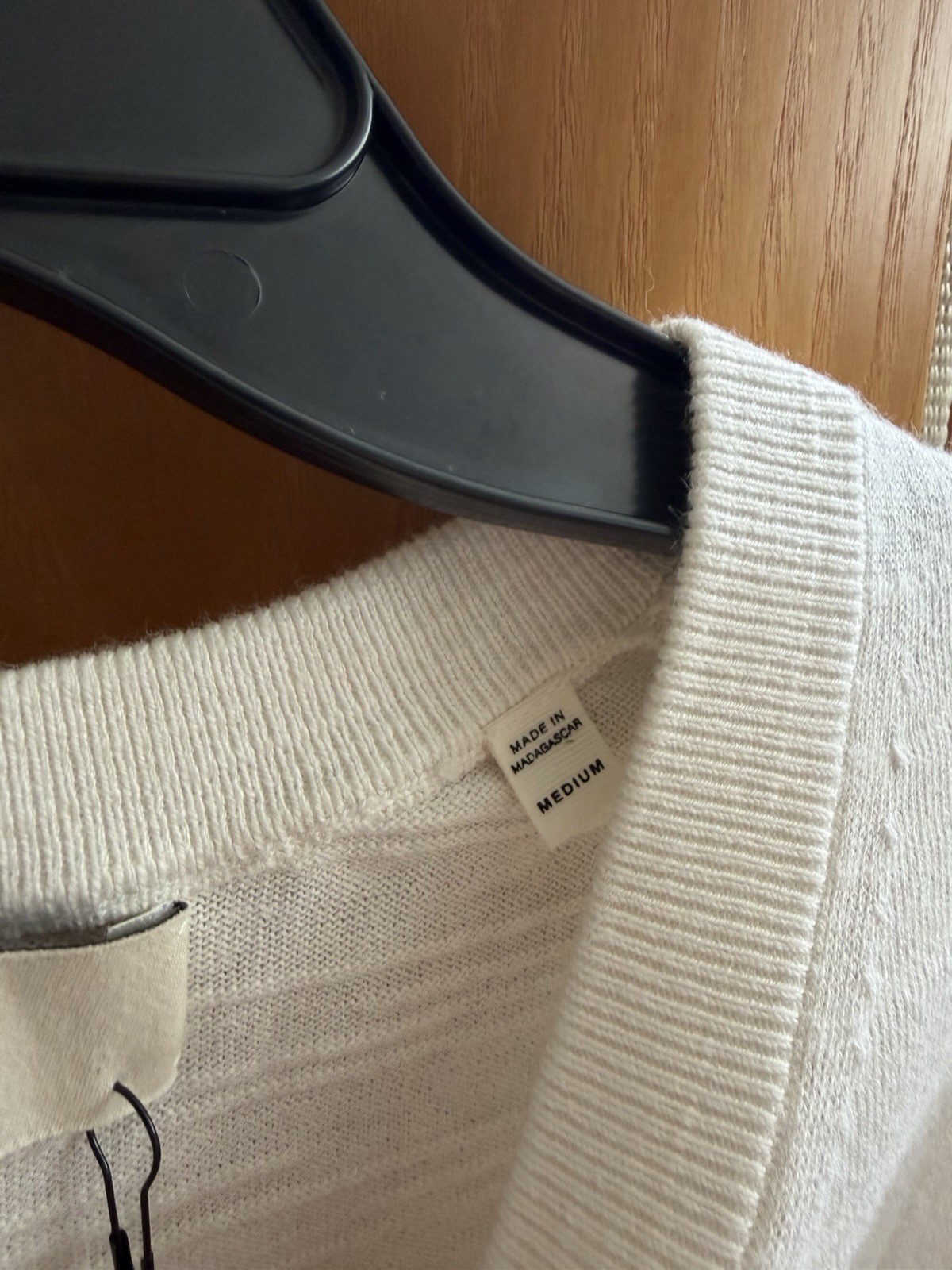 New Buck Mason Avalon Knit Tee Size L Ivory $98 gallery