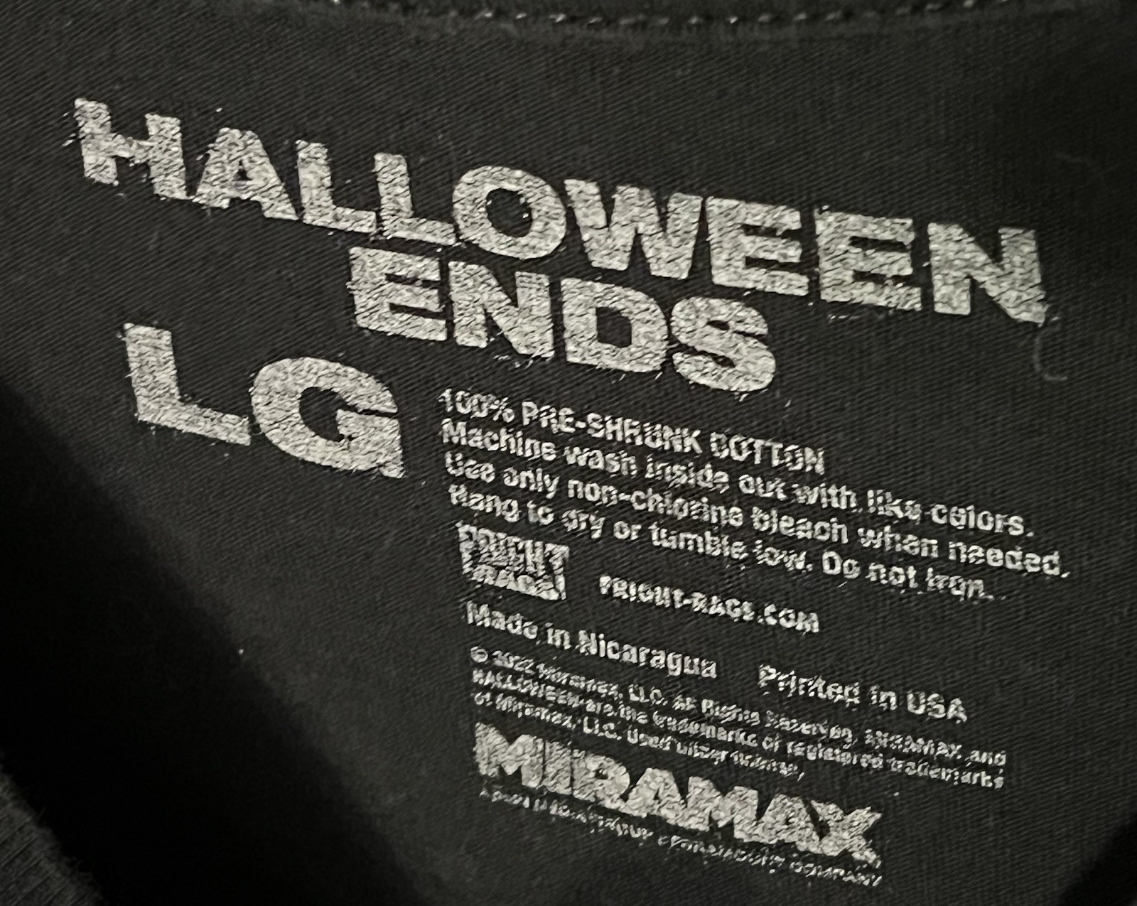 Fright Rags HALLOWEEN ENDS Laurie Strode Graphic Design Mens Shirt L - Large OOP gallery