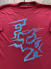 Fox Racing Heritage FoxTech Tee Mens Size L Premium Fit Deep Red Motocross