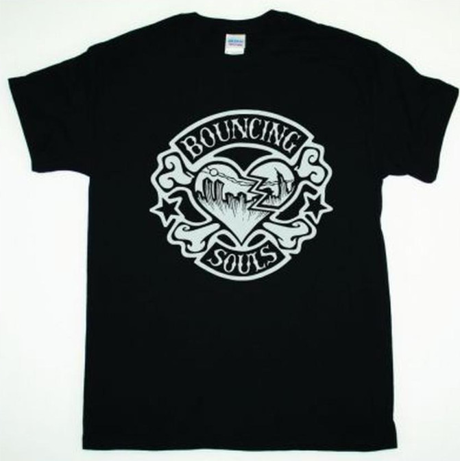 Bouncing Souls Heart Logo Vintage Punk Graphic Tee Shirt