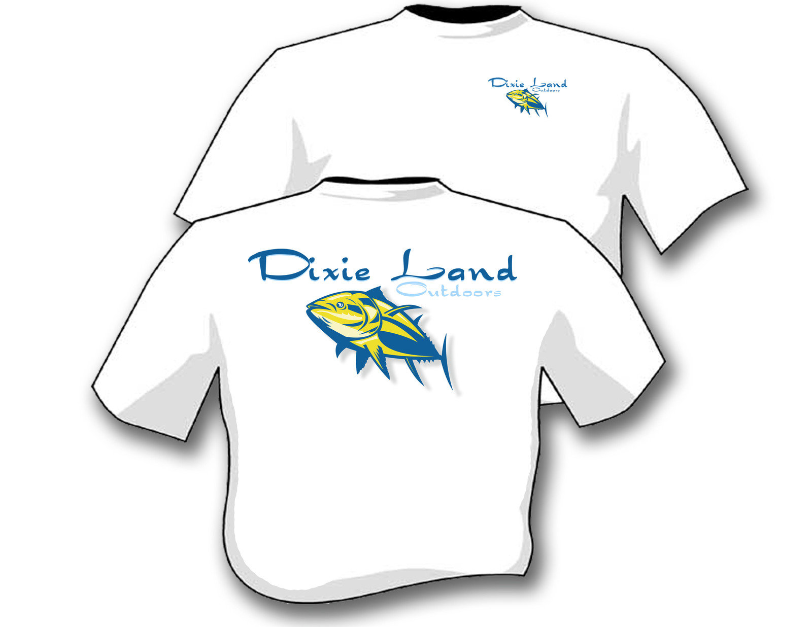 Dixie Land Outdoors saltwater fishing t shirt, bluefin tuna ocean fish apparel gallery