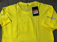 NIKE MILER VINTAGE RUNNING BODY MAP #700 YELLOW GRAY NYLON SHIRT SIZE L MEN $75