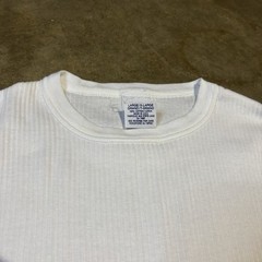 Vintage Gap Undershirt Pinstripe Lined Size L/XL Short Sleeve 100% Cotton USA
