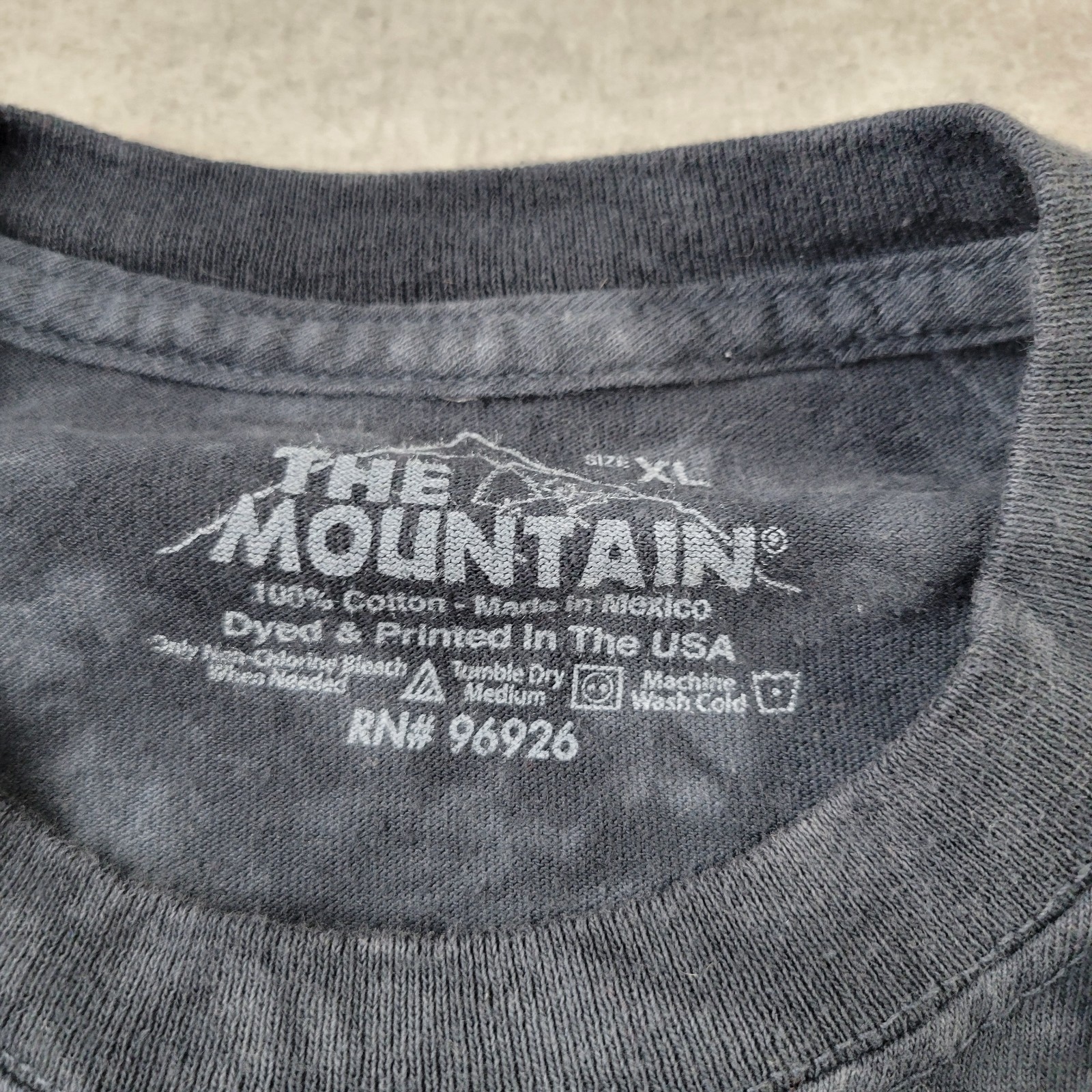 The Mountain Monkey Shirt Mens XL Black Big Chimp Giant Face Primate Tie Dye gallery