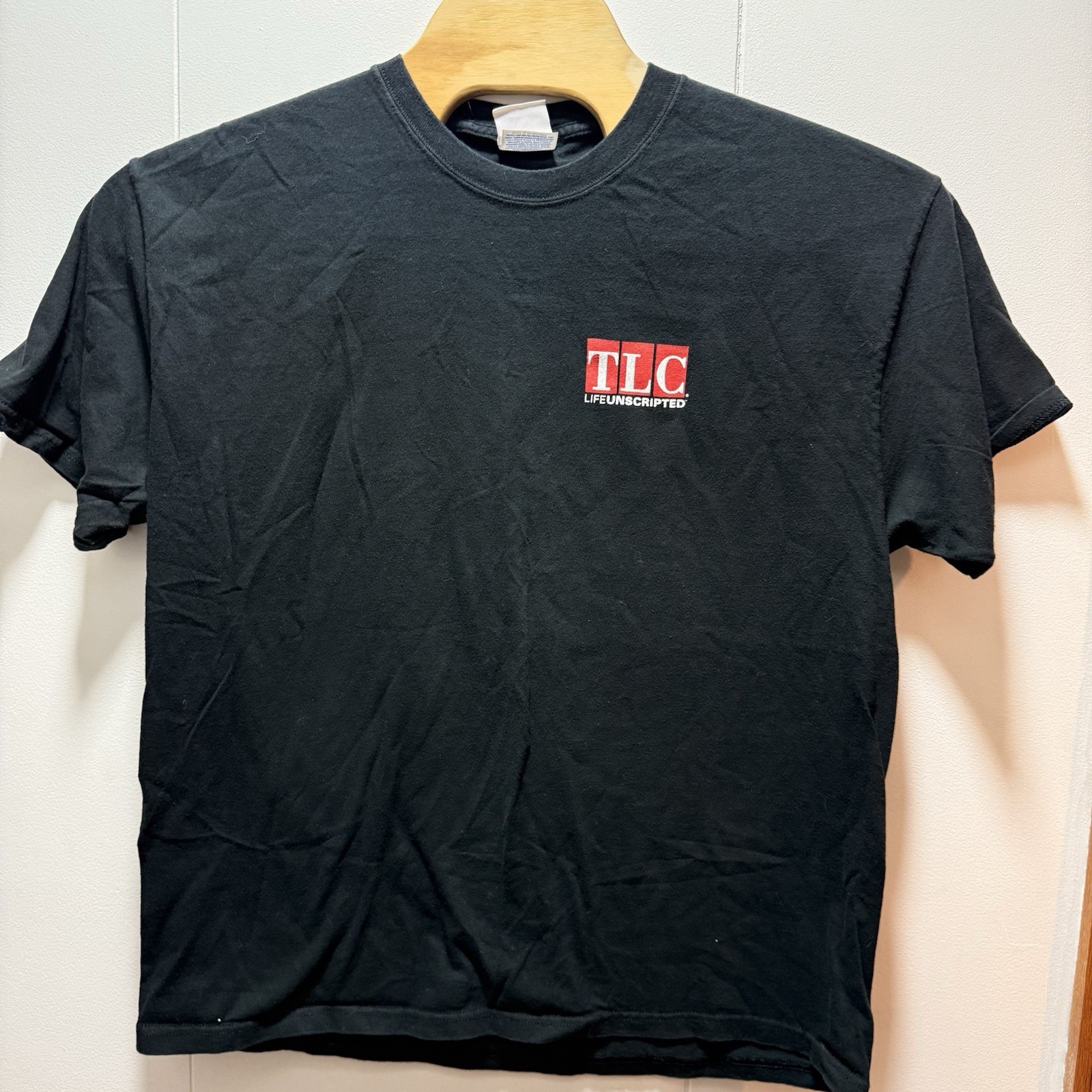Vintage Discovery Channel TLC Trading Spaces T-Shirt Size XL Black Short Sleeve gallery