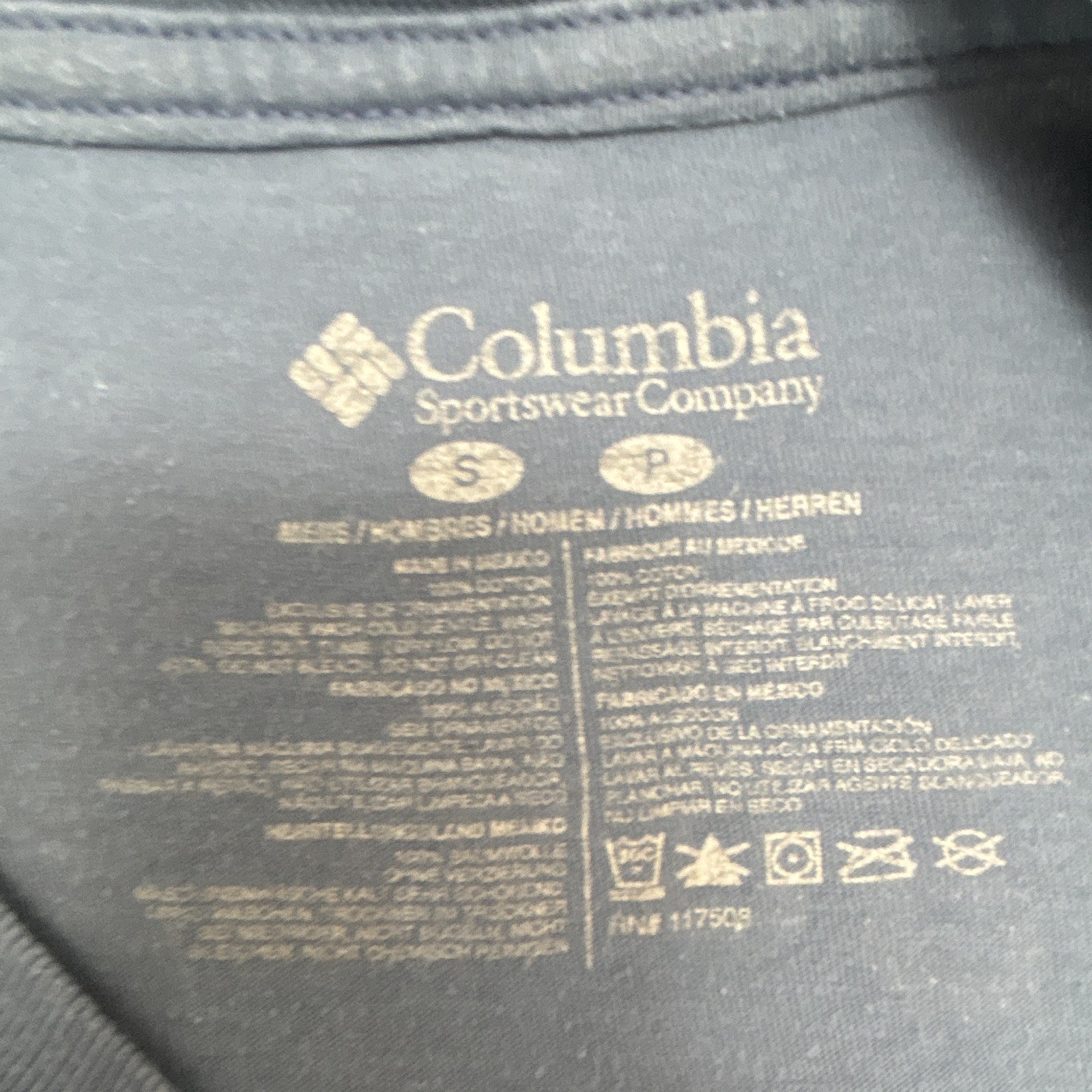 Columbia Blue Men’s Small Short Sleeve Crew Neck T-Shirt gallery