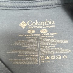 Columbia Blue Men’s Small Short Sleeve Crew Neck T-Shirt