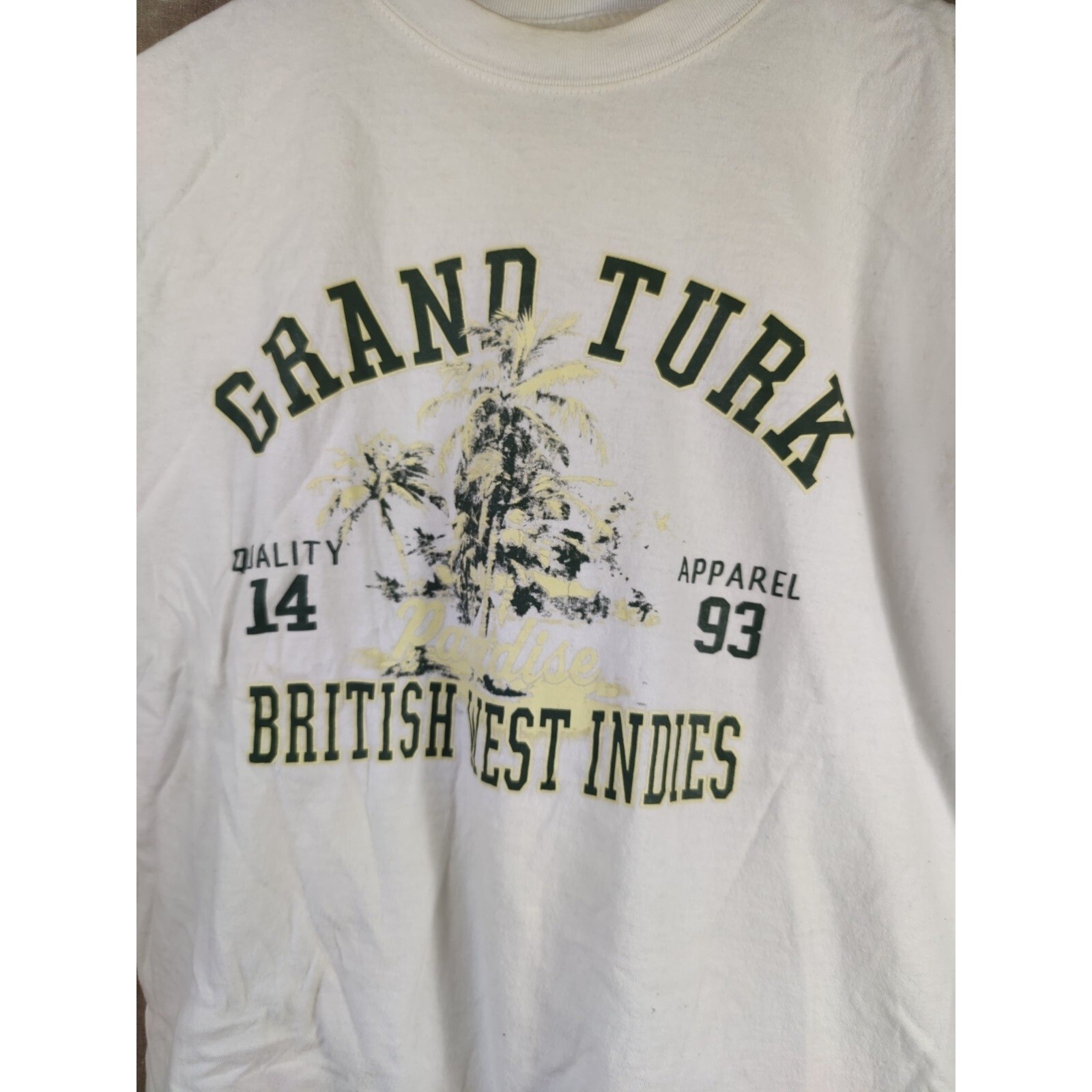 Caribbean Outpost Grand Turk British West Indies Graphic T-Shirt Men Small White gallery