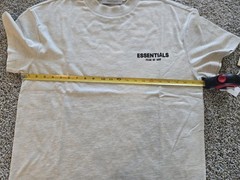 Fear of God Essentials Original Authentic Logo T-Shirt Mens Sz XS Light Oatmeal