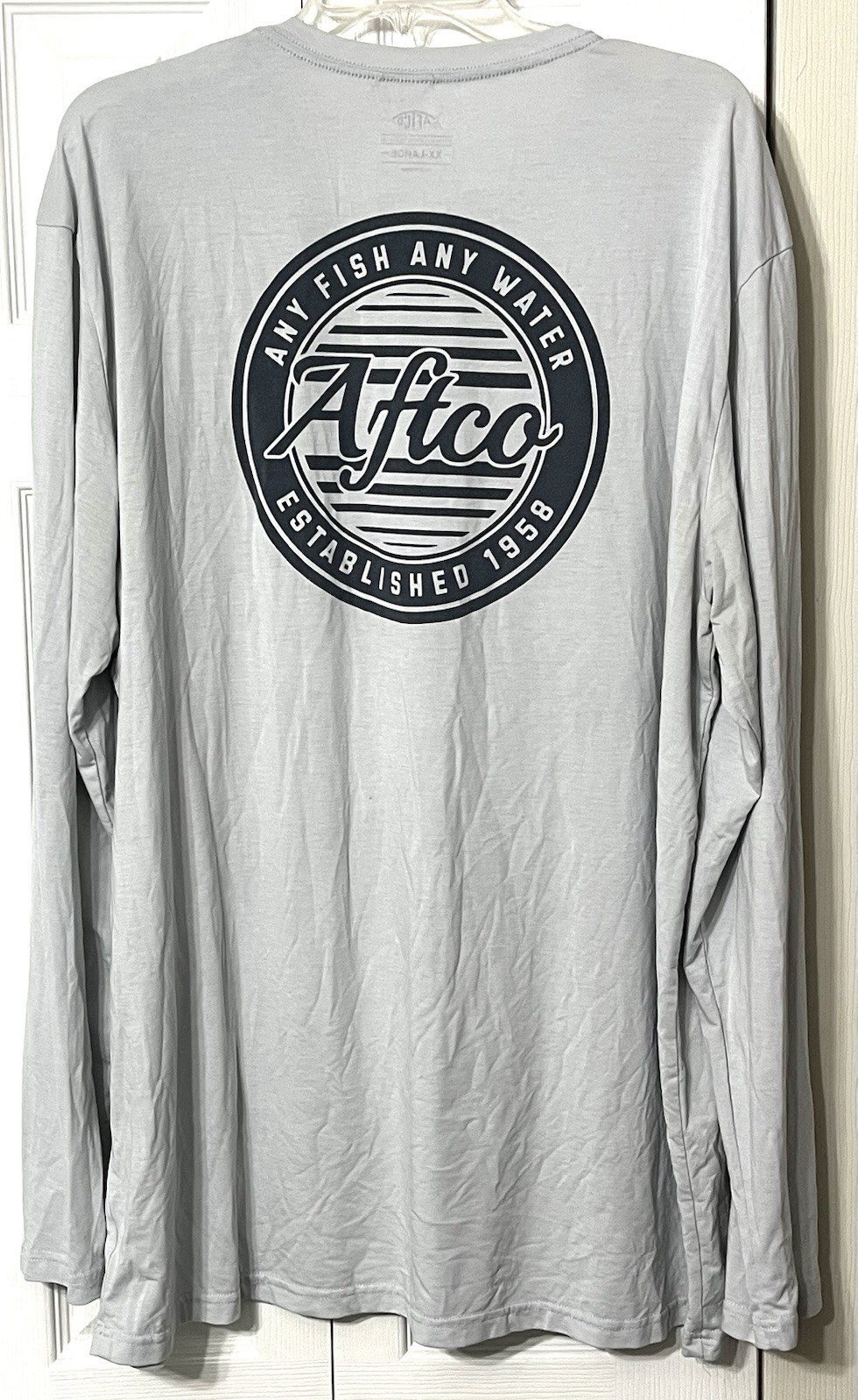 Aftco Shirt 2XL Light Blue Fishing Boat Performance Outdoors Hike Trail Men gallery