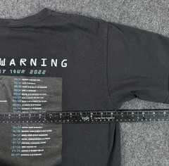 Official The Warning Mayday Tour 2022 Band Dates Mens L Black Concert T Shirt
