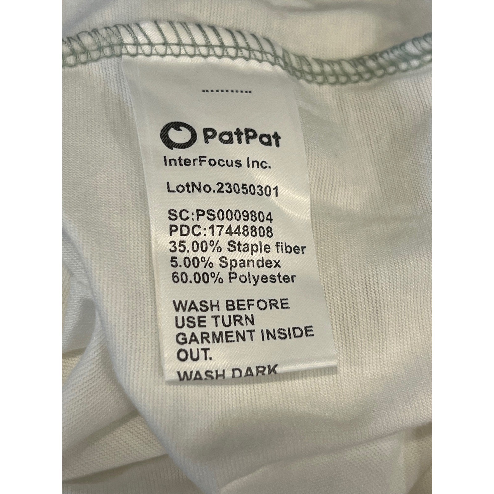 PatPat Mens Large Color Block T-Shirt - Green, White, Striped - Casual Top gallery
