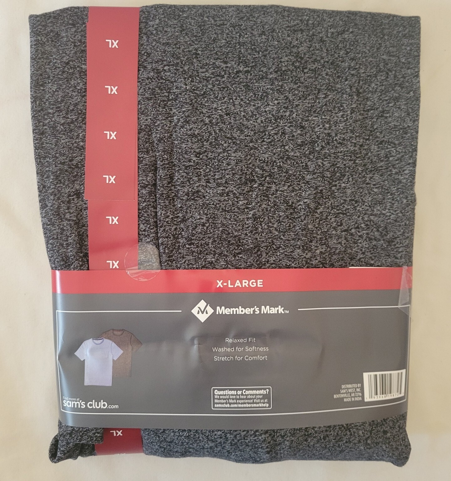 Member's Mark Men's Everyday Soft Wash Pocket Tshirt Tee 2 Pk Sz XL NWT gallery