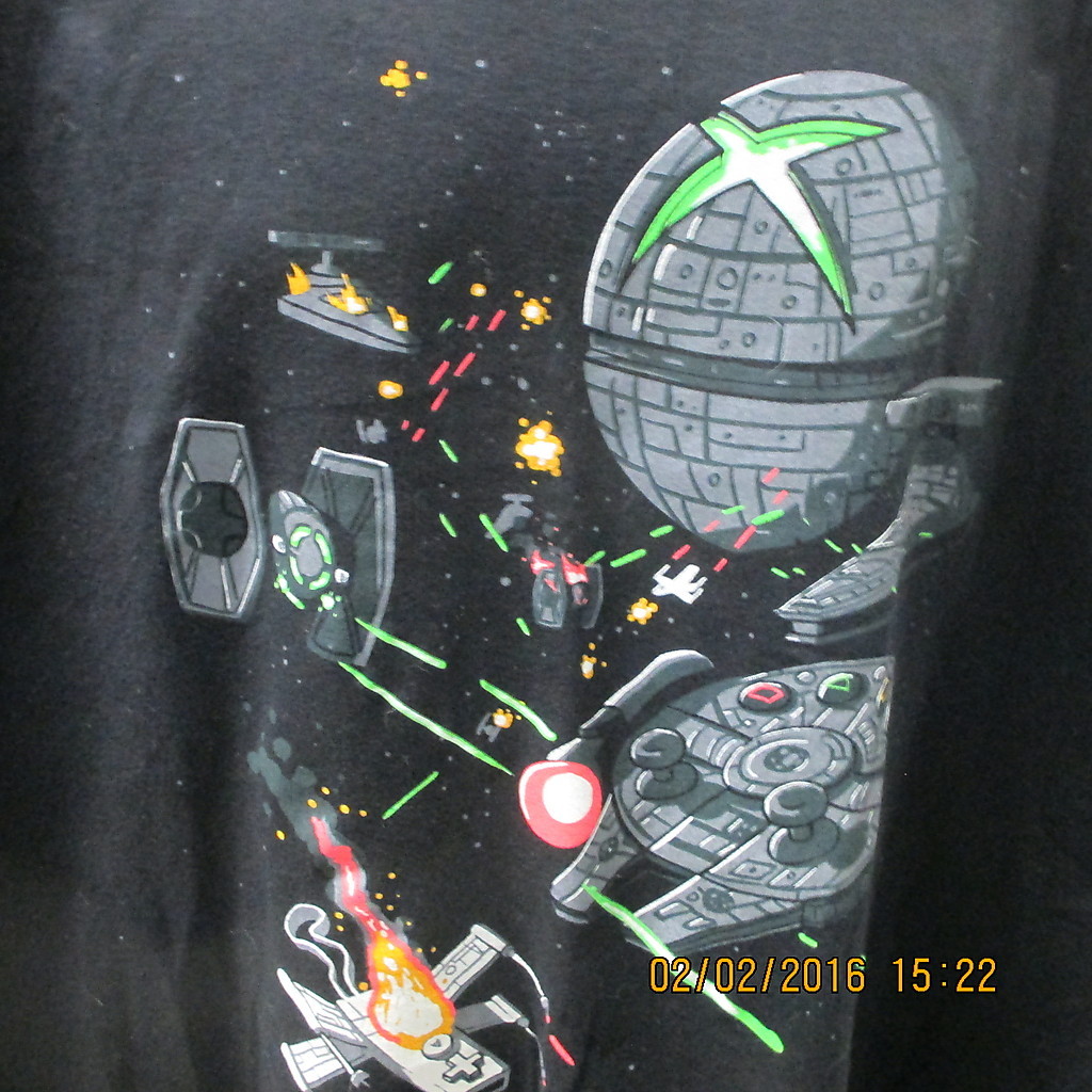 Star Wars/X-BOX T-Shirt, Black, XXL, S/S, Great Graphics